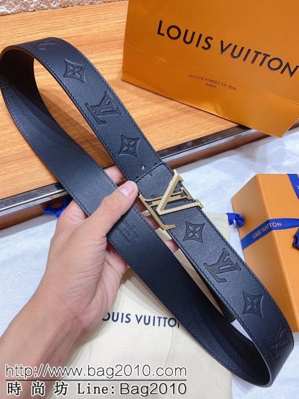 LV新款男士皮帶 路易威登雙面牛皮腰帶  jjp1604